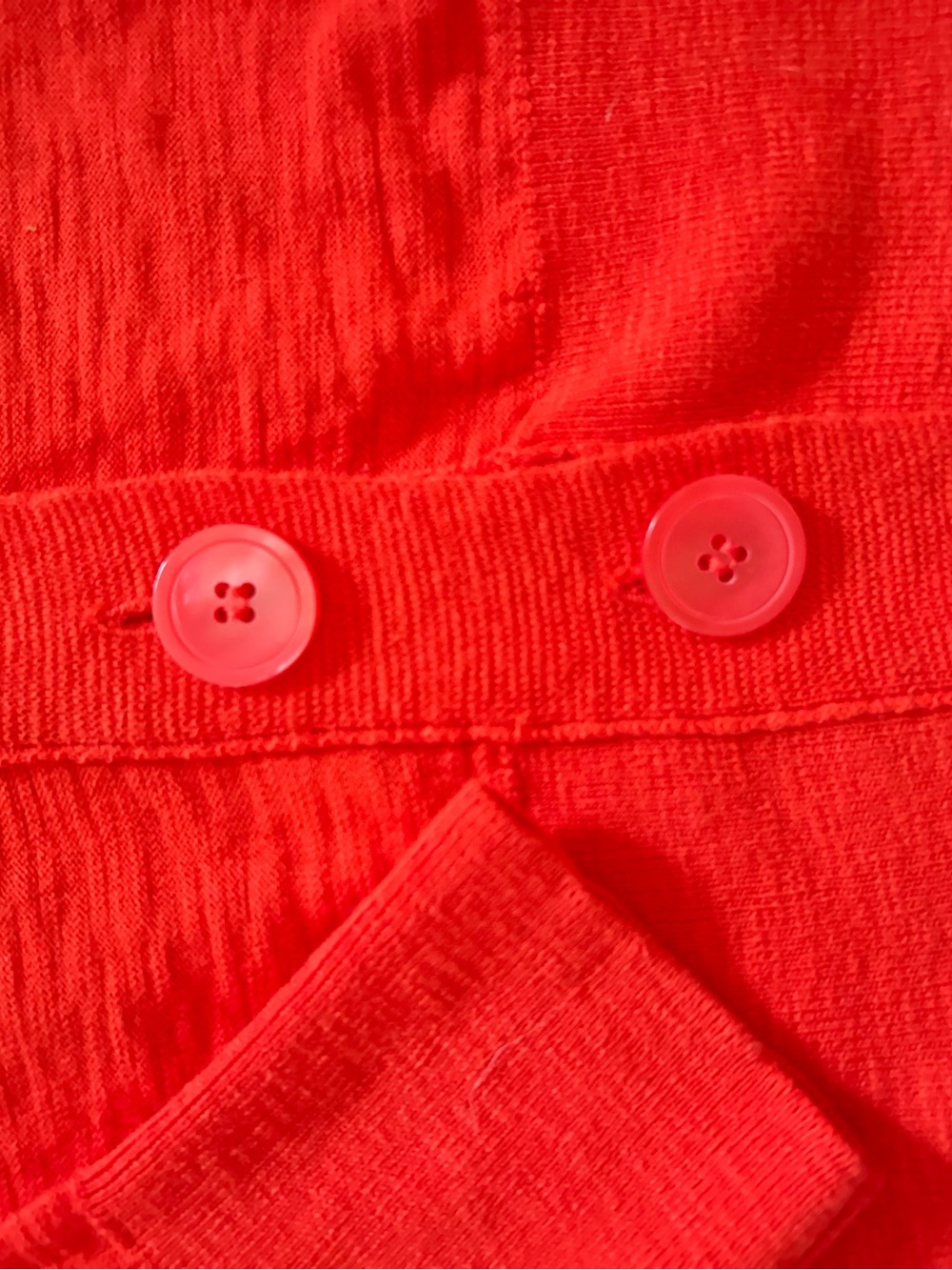 J Crew Women’s Red Lightweight V-Neck Button Cardigan Sweater M - Picture 3 of 5